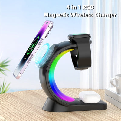 4 In 1 Magnetic Wireless Charger By Farier
